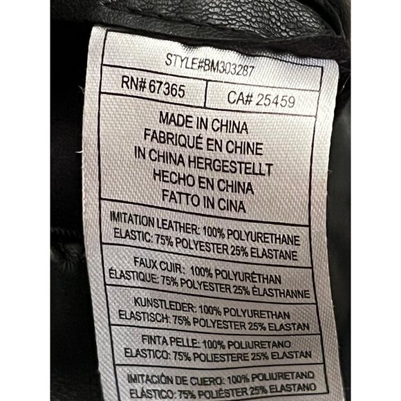 Steve Madden Anastasia Leggings in Black XSmall Womens Vegan Faux Leather Pants - Picture 7 of 11